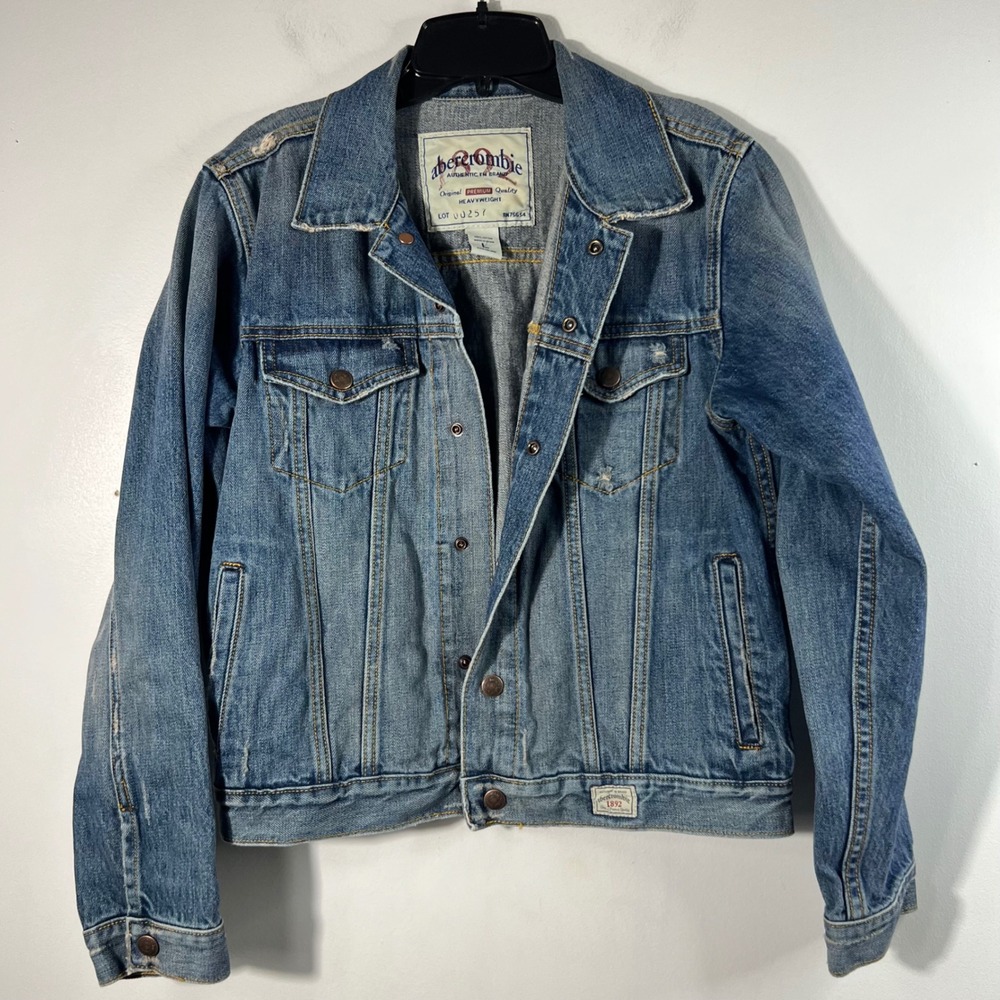 Vintage Abercrombie & Fitch Light Blue Denim Jacket